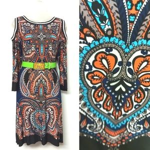 3 for $25- MSK Boho Patterned Dress, Size XL